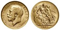 1 funt (1 sovereign) 1920 P, Perth, złoto 7.99 g