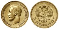 10 rubli 1903 (А•Р), Petersburg, złoto 8.59 g, p