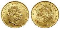 4 floreny = 10 franków 1892, Wiedeń, restrike (n