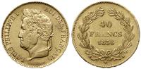 40 franków 1836 A, Paryż, złoto 12.90 g, próby 9