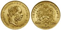 4 floreny = 10 franków 1892, Wiedeń, RESTRIKE - 