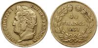 40 franków 1834 A, Paryż, złoto 12.89 g, próby 9