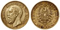 10 marek 1877 G, Karlsruhe, złoto 3.96 g, próby 