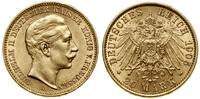 20 marek 1905 A, Berlin, złoto 7.95 g, próby 900