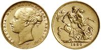 1 funt (1 sovereign) 1880 S, Sydney, młoda głowa