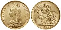 1 funt (1 sovereign) 1891, Londyn, typ jubileusz