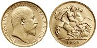 1/2 funta (1/2 sovereign) 1908, Londyn, złoto 3.