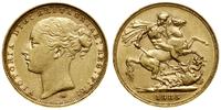 1 funt (1 sovereign) 1885 M, Melbourne, młoda gł
