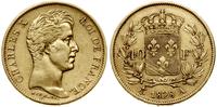 40 franków 1828 A, Paryż, złoto 12.78 g, próby 9