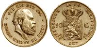 10 guldenów 1875, Utrecht, złoto 6.71 g, próby 9