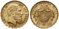 20 franków 1875, Bruksela, złoto 6.43 g, próby 9