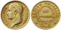 40 franków 1812 A, Paryż, złoto 12.83 g, próby 9