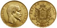 50 franków 1859 BB, Strasbourg, głowa bez wieńca