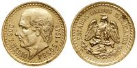 2 1/2 peso 1945, Meksyk, złoto 2.08 g, próby 900