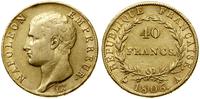 40 franków 1806 A, Paryż, głowa bez wieńca, złot