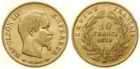 10 franków 1859 BB, Strasbourg, głowa bez wieńca