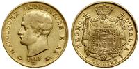40 lirów 1813, Mediolan, przebitka daty na stemp