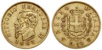 10 lirów 1863, Turyn, złoto 3.18 g, próby 900, n
