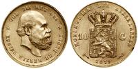 10 guldenów 1879, Utrecht, złoto 6.70 g, próby 9