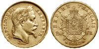 20 franków 1862 A, Paryż, głowa w wieńcu laurowy