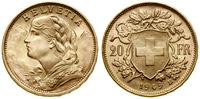 20 franków 1949 B, Berno, typ Vreneli, złoto 6.4