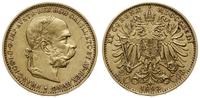 20 koron 1893, Wiedeń, złoto 6.76 g, próby 900
