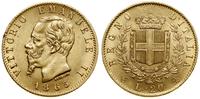 20 lirów 1865 T - BN, Turyn, złoto 6.45 g, próby