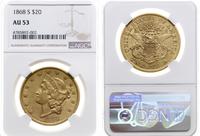 20 dolarów 1868 S, San Francisco, typ Liberty He