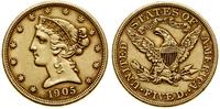 Stany Zjednoczone Ameryki (USA), 5 dolarów, 1905