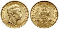 20 marek 1909 A, Berlin, złoto 7.96 g, próby 900