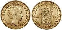 10 guldenów 1925, Utrecht, złoto 6.72 g, próby 9