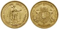 10 koron 1892 KB, Kremnica, złoto 3.37 g, próby 