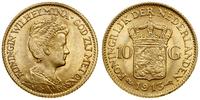 10 guldenów 1913, Utrecht, złoto 6.71 g, próby 9