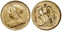 1 funt (1 sovereign) 1900/M, Melbourne, typ ze s