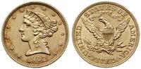 5 dolarów 1902, Filadelfia, typ Liberty Head, zł