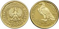 100 złotych = 1/4 uncji 1996, Warszawa, Orzeł Bi