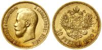 10 rubli 1900 (Ф•З), Petersburg, złoto 8.60 g, p