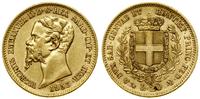 20 lirów 1853 P, Genua, znak menniczy kotwica, z