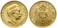 20 marek 1910 A, Berlin, złoto 7.95 g, próby 900