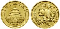 25 yuanów = 1/4 uncji 1997, Panda, złoto 7.79 g,