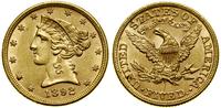 5 dolarów 1892, FIladelfia, typ Liberty with Cor