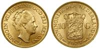 10 guldenów 1927, Utrecht, złoto 6.71 g, próby 9