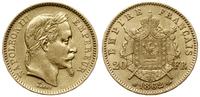 20 franków 1862 BB, Strasbourg, głowa w wieńcu l