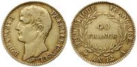 40 franków AN 12 (1803/4) A, Paryż, złoto 12.79 