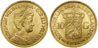 10 guldenów 1911, Utrecht, złoto 6.73 g, próby 9