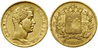 40 franków 1830 A, Paryż, złoto 12.87 g, próby 9