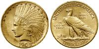 10 dolarów 1908 D, Denver, typ Indian head / Eag