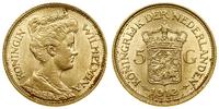 5 guldenów 1912, Utrecht, złoto 3.37 g, próby 90