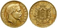 50 franków 1868 A, Paryż, głowa w wieńcu laurowy