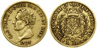 20 lirów 1826 L, Turyn, znak menniczy głowa Orła
